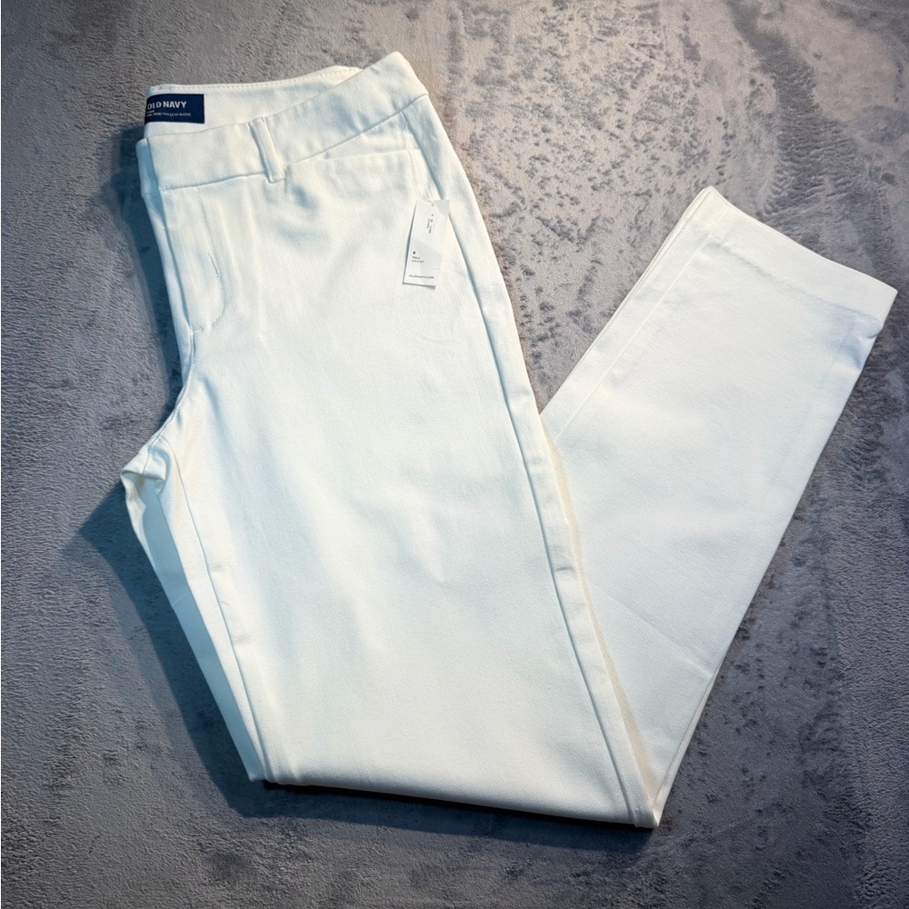 Old Navy White Tall Stretch Pants